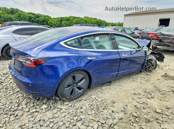 5YJ3E1EB2LF668466 2020 TESLA MODEL Синий Задняя правая четверть