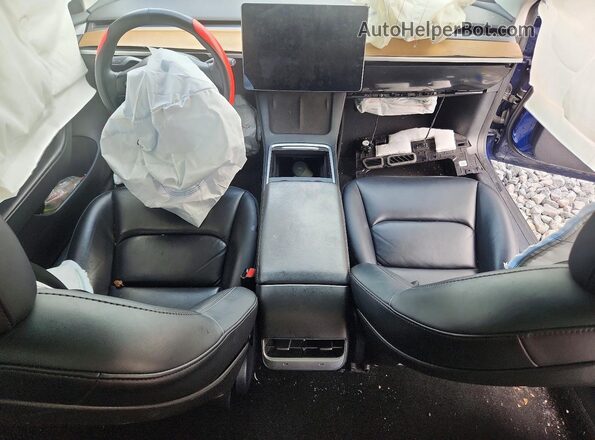 5YJ3E1EB2MF032678 2021 TESLA MODEL Blue Vista del salpicadero
