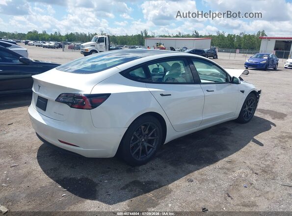 5YJ3E1EB2MF046838 2021 TESLA MODEL 3 White Rear right