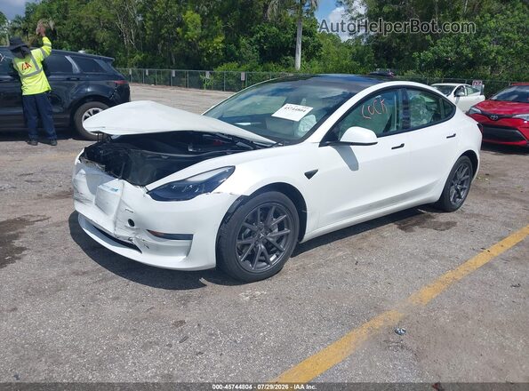 5YJ3E1EB2MF046838 2021 TESLA MODEL 3 White Front left