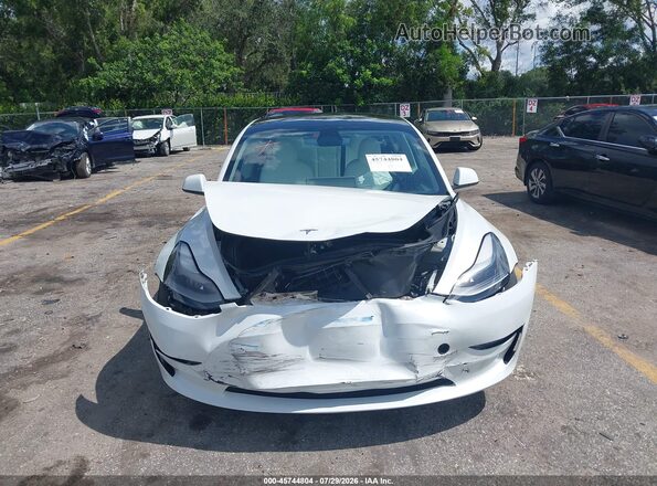 5YJ3E1EB2MF046838 2021 TESLA MODEL 3 White Dashboard view