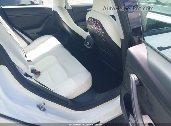 5YJ3E1EB2MF046838 2021 TESLA MODEL 3 White VIN sticker view