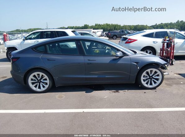 5YJ3E1EB2MF862609 2021 TESLA MODEL 3 Gray Widok wnętrza z tyłu