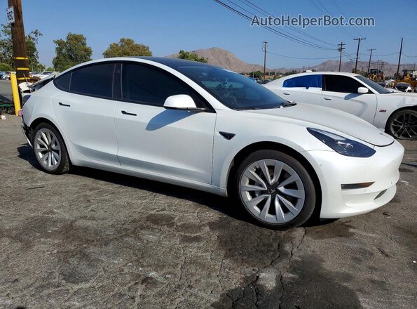 5YJ3E1EB2MF877465 2021 TESLA MODEL White Delantero derecho