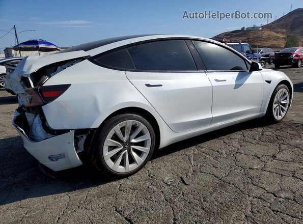 5YJ3E1EB2MF877465 2021 TESLA MODEL White Trasero derecho