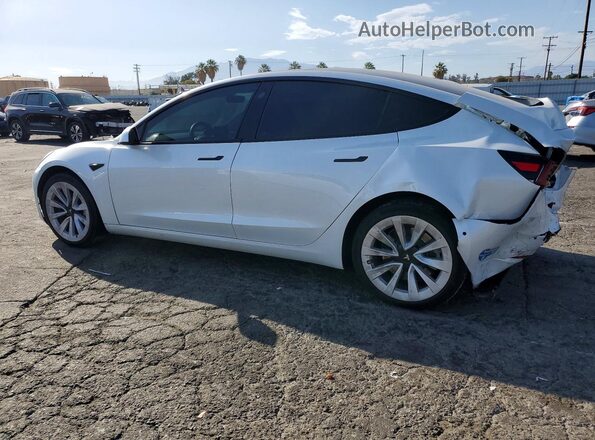 5YJ3E1EB2MF877465 2021 TESLA MODEL White Trasero izquierdo