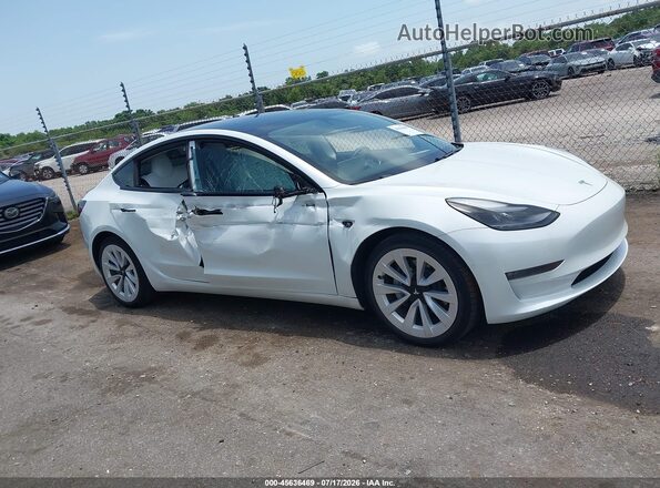 5YJ3E1EB2MF919200 2021 TESLA MODEL 3 Белый Вид задней части салона