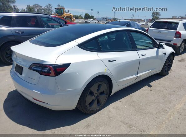 5YJ3E1EB2MF938975 2021 TESLA MODEL 3 Белый Задняя правая четверть