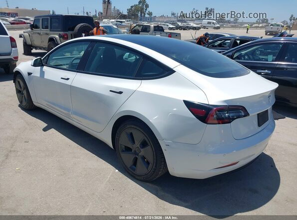 5YJ3E1EB2MF938975 2021 TESLA MODEL 3 Белый Задняя левая четверть