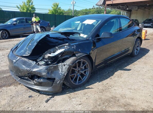 5YJ3E1EB2MF983155 2021 TESLA MODEL 3 Black Front left