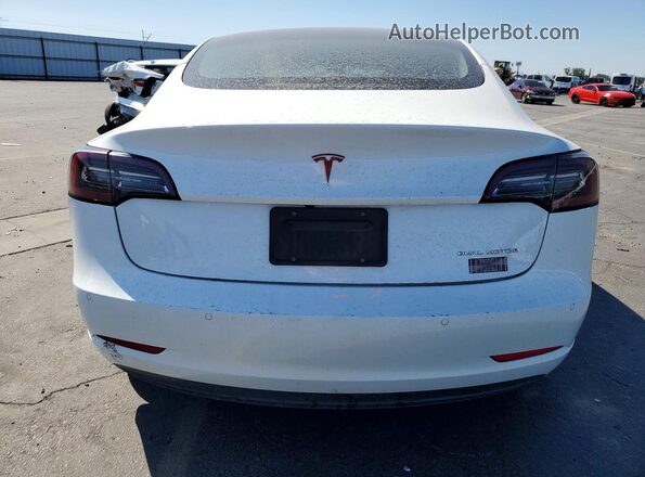 5YJ3E1EB2NF143605 2022 TESLA MODEL Белый Вид сзади