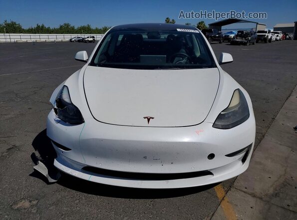 5YJ3E1EB2NF143605 2022 TESLA MODEL Белый Вид спереди