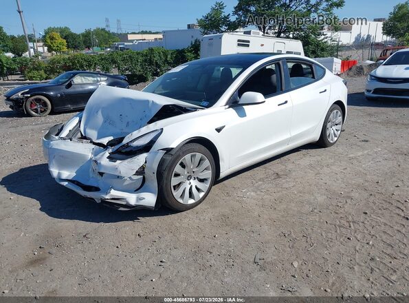 5YJ3E1EB2NF151672 2022 TESLA MODEL 3 Белый Передняя левая четверть