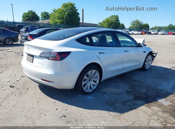 5YJ3E1EB2NF151672 2022 TESLA MODEL 3 Белый Задняя правая четверть