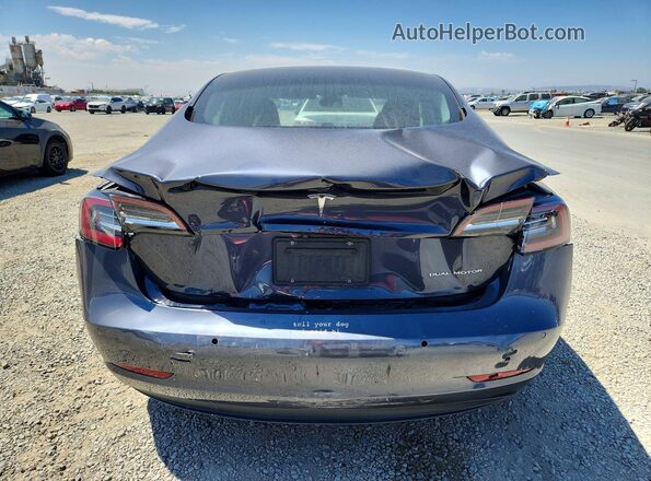 5YJ3E1EB2NF167192 2022 TESLA MODEL Silver უკანა ხედი