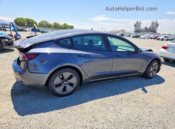 5YJ3E1EB2NF167192 2022 TESLA MODEL Silver უკანა მარჯვენა
