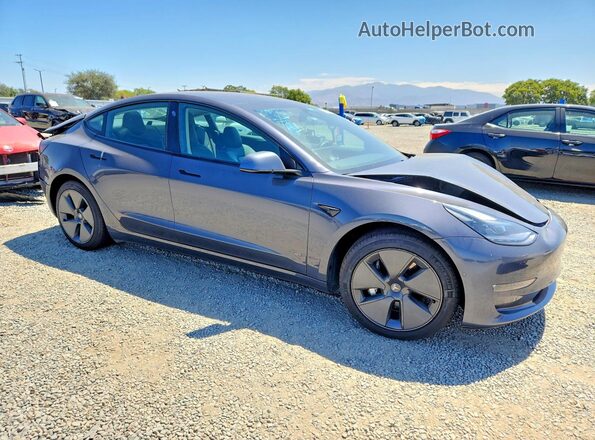 5YJ3E1EB2NF167192 2022 TESLA MODEL Silver წინა მარჯვენა