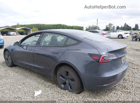 5YJ3E1EB2NF174420 2022 TESLA MODEL 3 Gray Trasero izquierdo