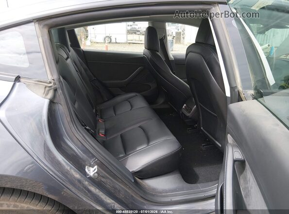 5YJ3E1EB2NF174420 2022 TESLA MODEL 3 Gray Vista de la etiqueta del VIN