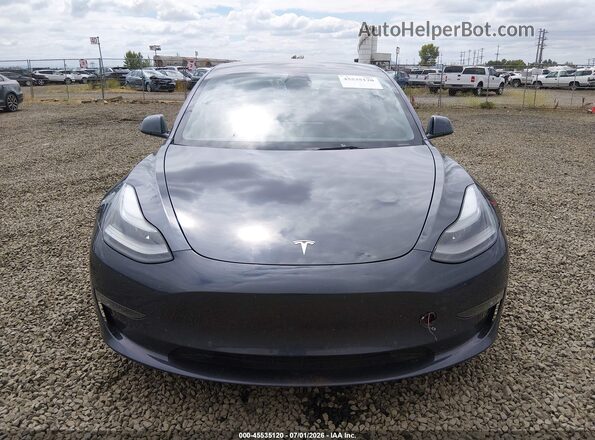 5YJ3E1EB2NF174420 2022 TESLA MODEL 3 Gray Vista del cuadro de instrumentos