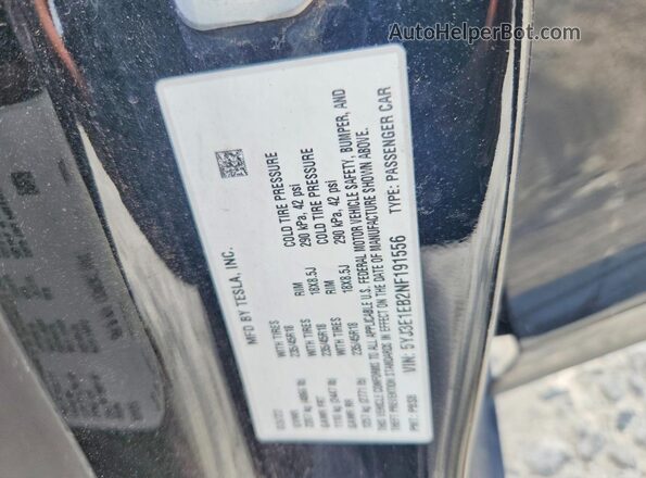 5YJ3E1EB2NF191556 2022 TESLA MODEL Черный Вид подкапотного пространства