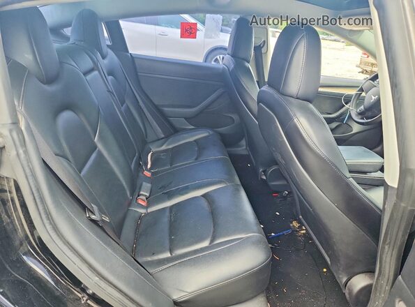 5YJ3E1EB2NF191556 2022 TESLA MODEL Черный Вид задних сидений
