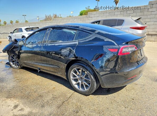 5YJ3E1EB2NF207755 2022 TESLA MODEL Black Trasero izquierdo
