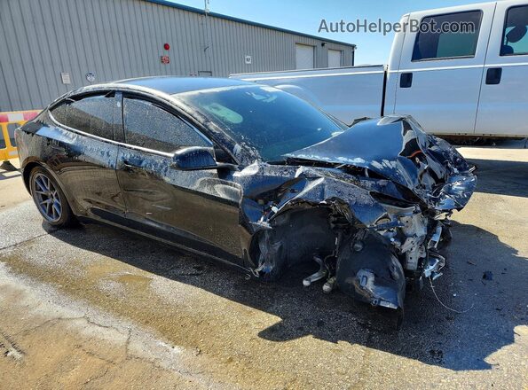 5YJ3E1EB2NF207755 2022 TESLA MODEL Black Delantero derecho