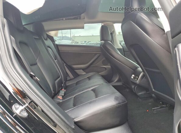 5YJ3E1EB2NF207755 2022 TESLA MODEL Black Vista de los asientos traseros