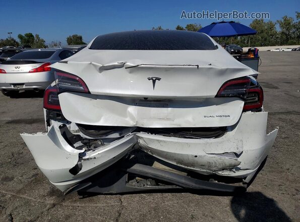 5YJ3E1EB2NF236611 2022 TESLA MODEL White უკანა ხედი