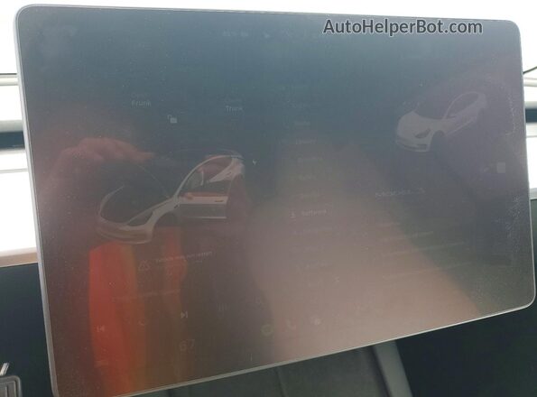 5YJ3E1EB2NF236611 2022 TESLA MODEL White ხელსაწყოთა პანელის ხედი
