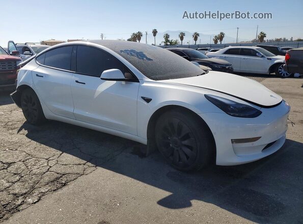 5YJ3E1EB2NF236611 2022 TESLA MODEL White წინა მარჯვენა