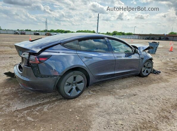 5YJ3E1EB2NF269656 2022 TESLA MODEL Charcoal Հետևի աջ