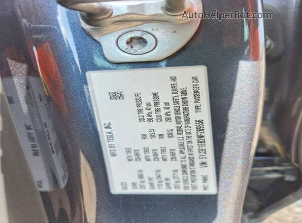 5YJ3E1EB2NF269656 2022 TESLA MODEL Charcoal Շարժիչի բաժամունքի տեսք
