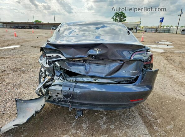 5YJ3E1EB2NF269656 2022 TESLA MODEL Charcoal Հետևի տեսք