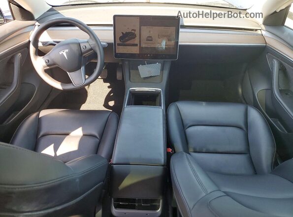 5YJ3E1EB2NF275926 2022 TESLA MODEL Blue წინა პანელის ხედი