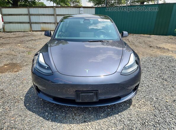 5YJ3E1EB2NF291348 2022 TESLA MODEL Charcoal Вид спереду