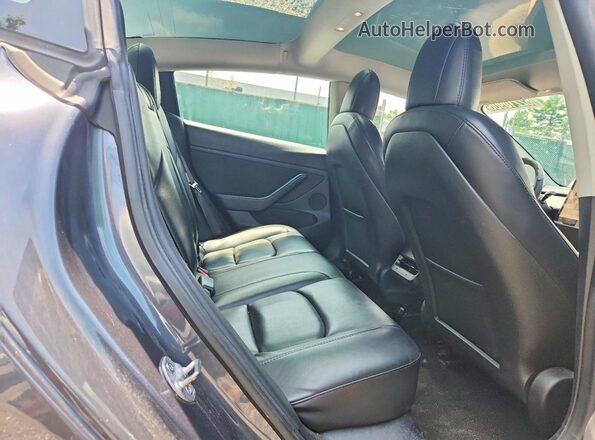 5YJ3E1EB2NF291348 2022 TESLA MODEL Charcoal Вид задніх сидінь