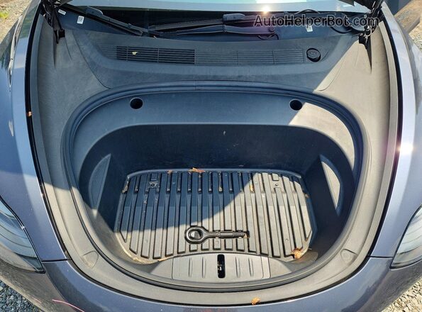 5YJ3E1EB2NF291348 2022 TESLA MODEL Charcoal Вид задньої частини салону