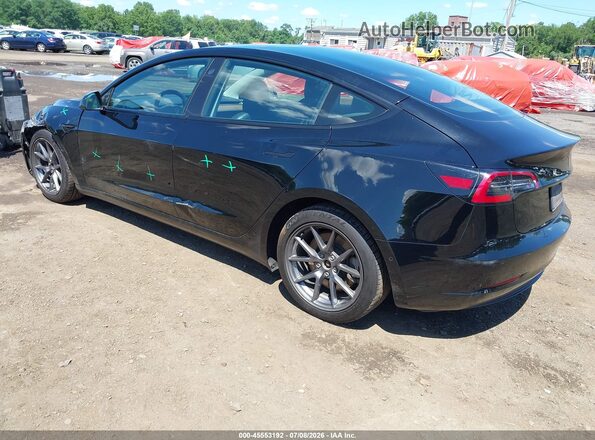5YJ3E1EB2NF322758 2022 TESLA MODEL 3 Черный Задняя левая четверть