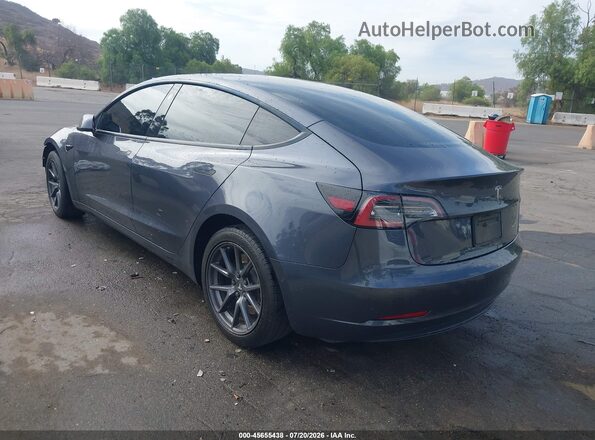 5YJ3E1EB2NF332884 2022 TESLA MODEL 3 Gray უკანა მარცხენა