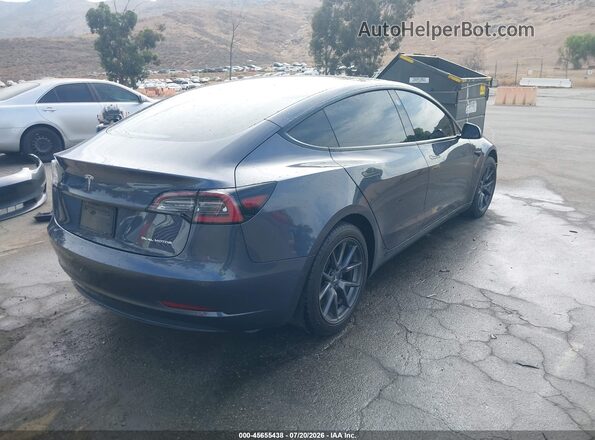 5YJ3E1EB2NF332884 2022 TESLA MODEL 3 Gray უკანა მარჯვენა
