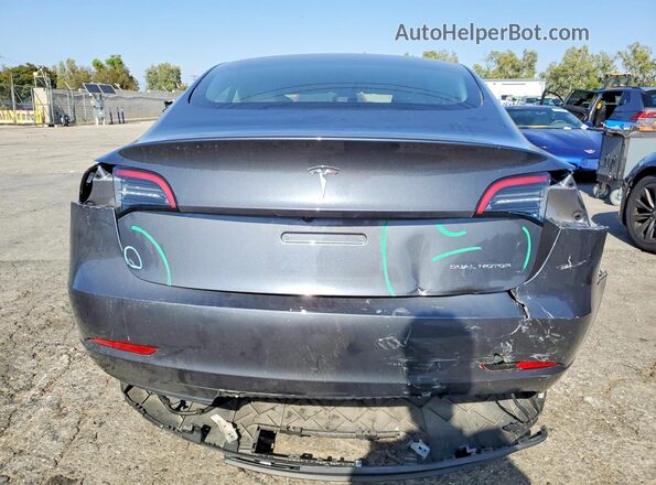 5YJ3E1EB2PF678193 2023 TESLA MODEL Black Rear view