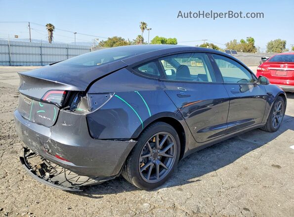 5YJ3E1EB2PF678193 2023 TESLA MODEL Black Rear right