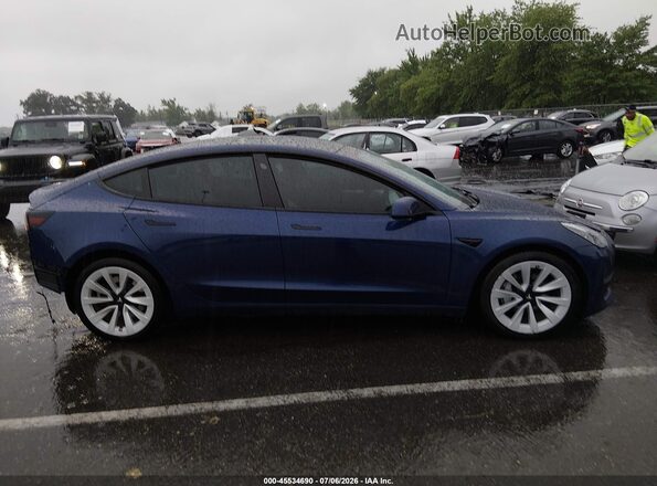 5YJ3E1EB2PF709510 2023 TESLA MODEL 3 Blue Widok zestawu wskaźników