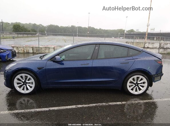5YJ3E1EB2PF709510 2023 TESLA MODEL 3 Blue Widok wnętrza z tyłu