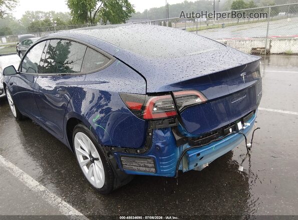 5YJ3E1EB2PF709510 2023 TESLA MODEL 3 Blue Widok z przodu