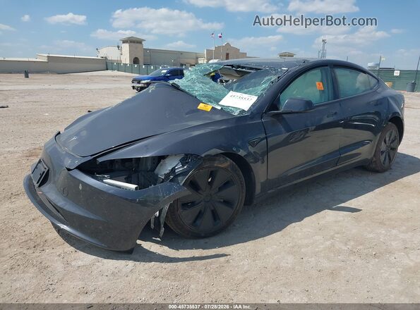 5YJ3E1EB2RF798353 2024 TESLA MODEL 3 Gray Առջևի ձախ երեք քառորդ տեսարան