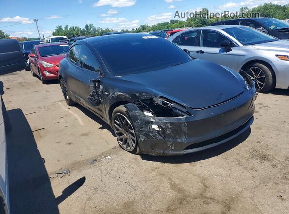 5YJ3E1EB2RF819024 2024 TESLA MODEL Black Передня права чверть