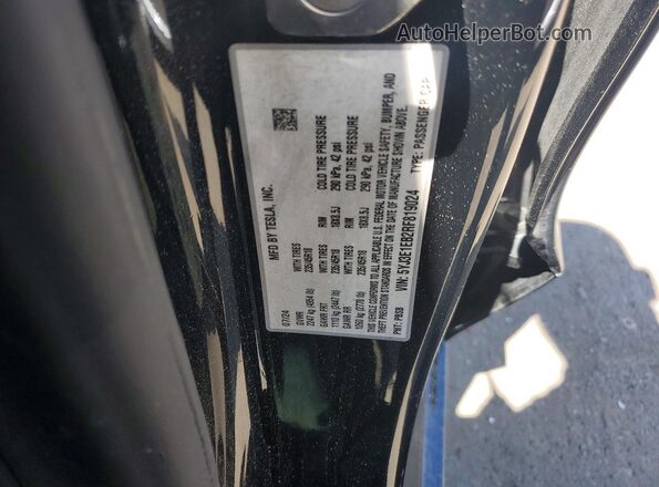 5YJ3E1EB2RF819024 2024 TESLA MODEL Black Вид підкапотного простору